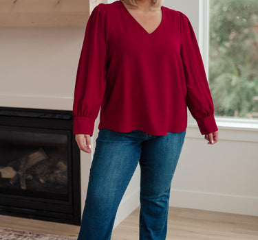 Back in Business V-Neck Blouse