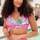 Barbados Tropical Print Swim Top Swimwear   