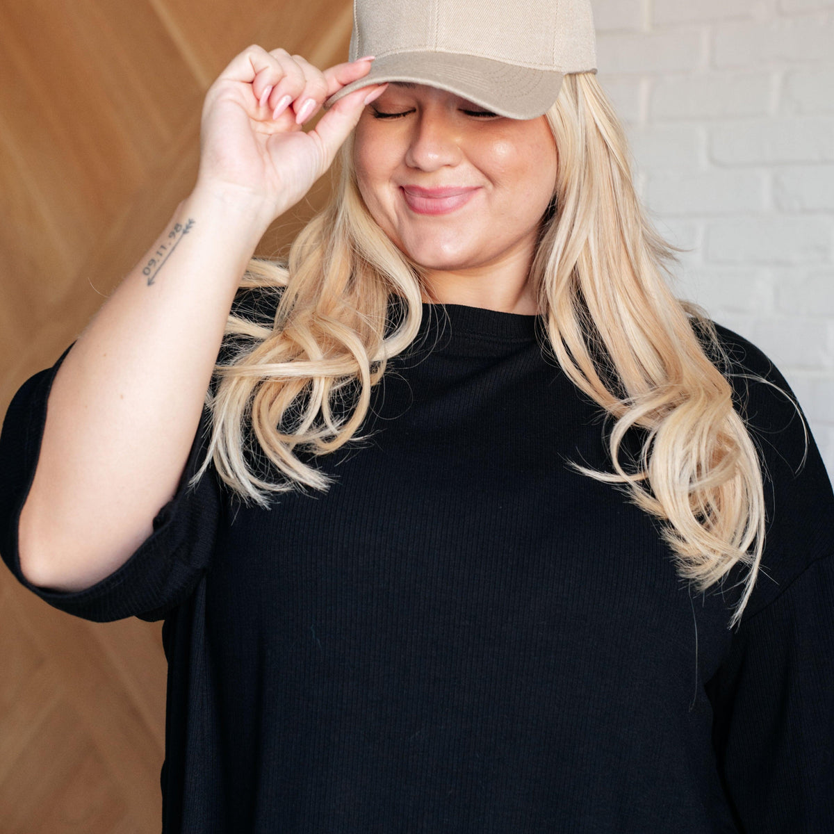Basic Babe Ball Cap in Khaki - Three Mad Hatters Mercantile 