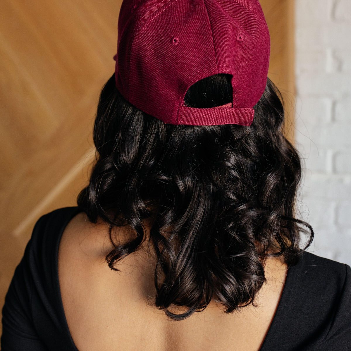 Basic Babe Ball Cap in Wine - Three Mad Hatters Mercantile 