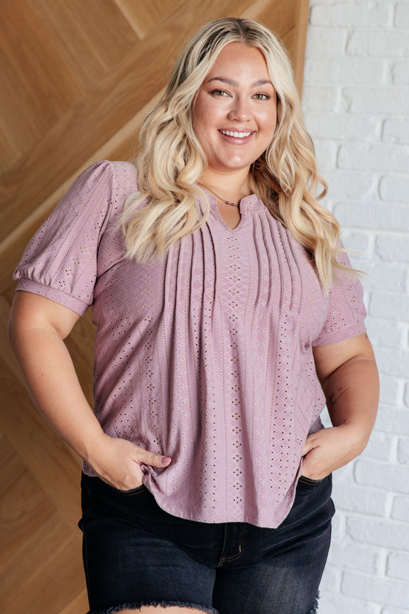 Best Chance Pleat Front Blouse Tops   