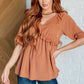 Better Than Ever Ruffle Detail Blouse Tops   