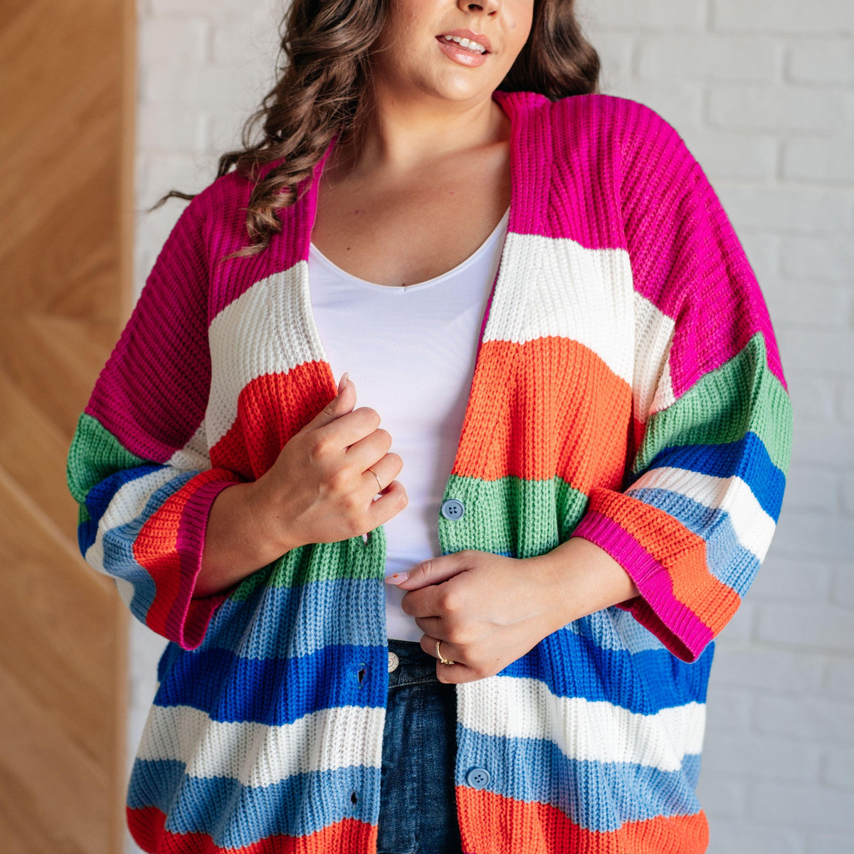 Bold Flirt Button Down Cardigan - Three Mad Hatters Mercantile 
