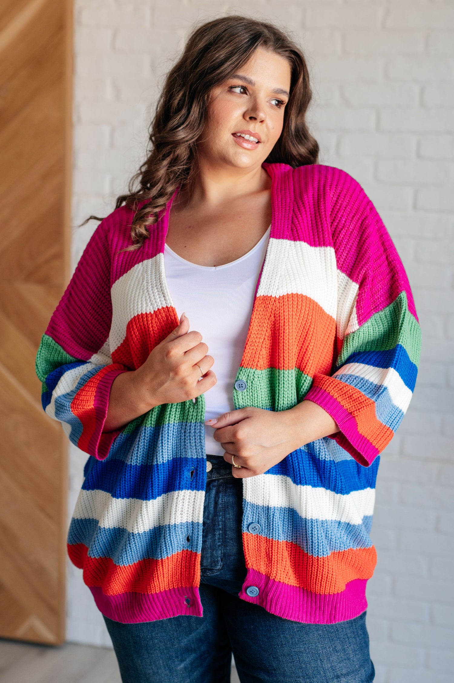 Bold Flirt Button Down Cardigan Layers   