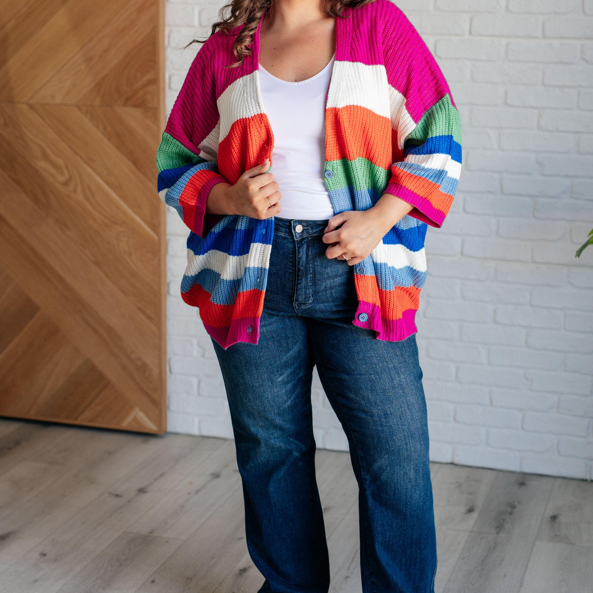 Bold Flirt Button Down Cardigan - Three Mad Hatters Mercantile 