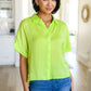 Bright Idea Button Down in Citrus Womens Tops   