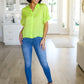 Bright Idea Button Down in Citrus Womens Tops   