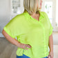 Bright Idea Button Down in Citrus Womens Tops   