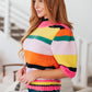 Bright Side Striped Sweater Tops   