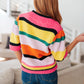 Bright Side Striped Sweater Tops   