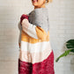 Bring the Warmth Color Block Cardigan Layers   