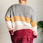 Bring the Warmth Color Block Cardigan Layers   