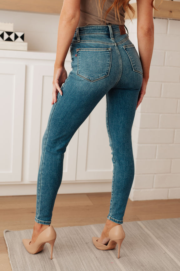 Bryant High Rise Thermal Skinny Jean Denim   