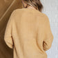 Bubbly Personality Bubble Sleeve Sweater in Wheat Tops   