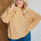 Bubbly Personality Bubble Sleeve Sweater in Wheat Tops   