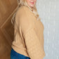 Bubbly Personality Bubble Sleeve Sweater in Wheat Tops   