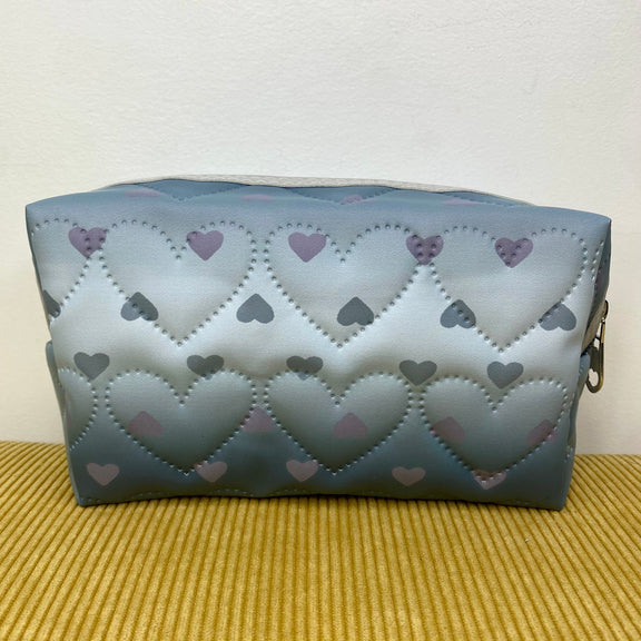 Stand Up Rectangle Zip Bag - Hearts    