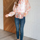 Call Me Back Sheer Floral Button Up Blouse Blouses   