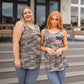 Camouflage Flag Pocket Tank Tops   