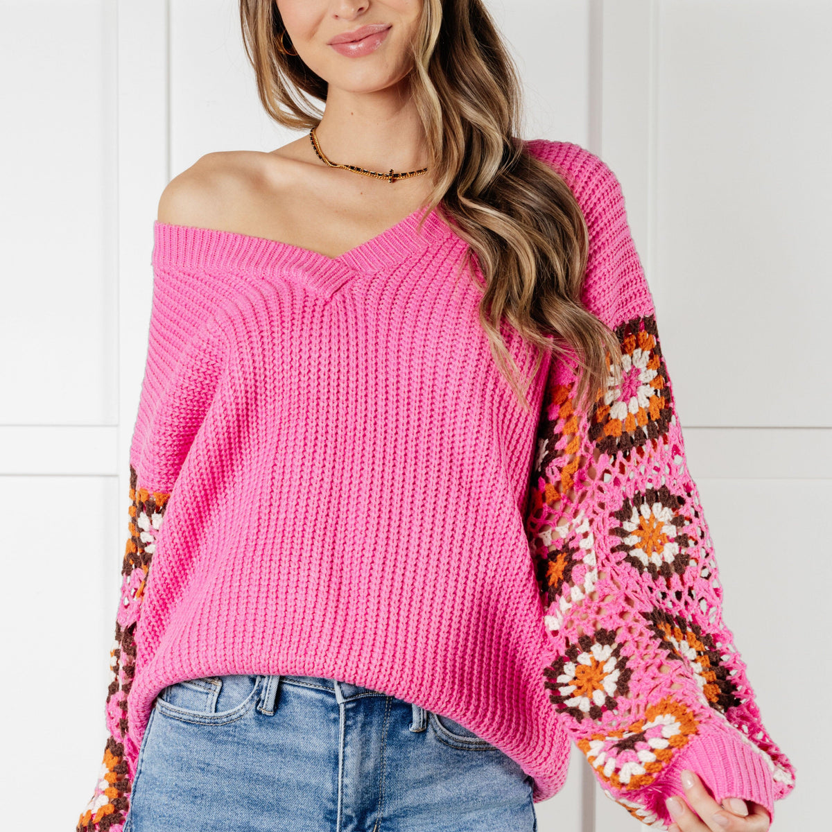 Can't Stop this Feeling V-Neck Knit Sweater - Three Mad Hatters Mercantile 