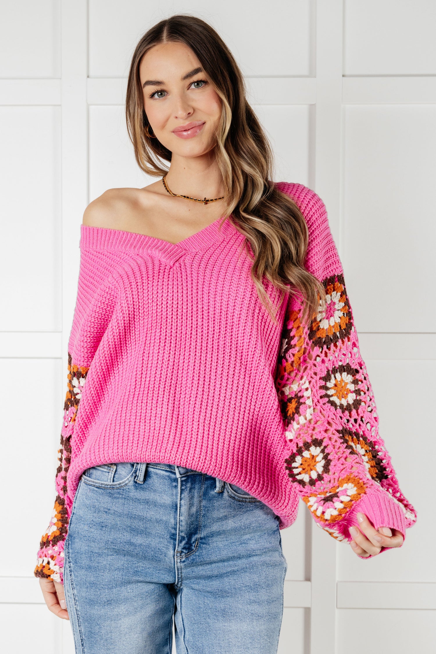 Can't Stop this Feeling V-Neck Knit Sweater Tops