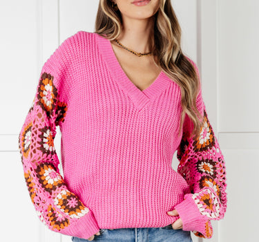 Can't Stop this Feeling V-Neck Knit Sweater