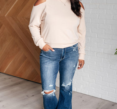 Carefully Crafted Cold Shoulder Blouse