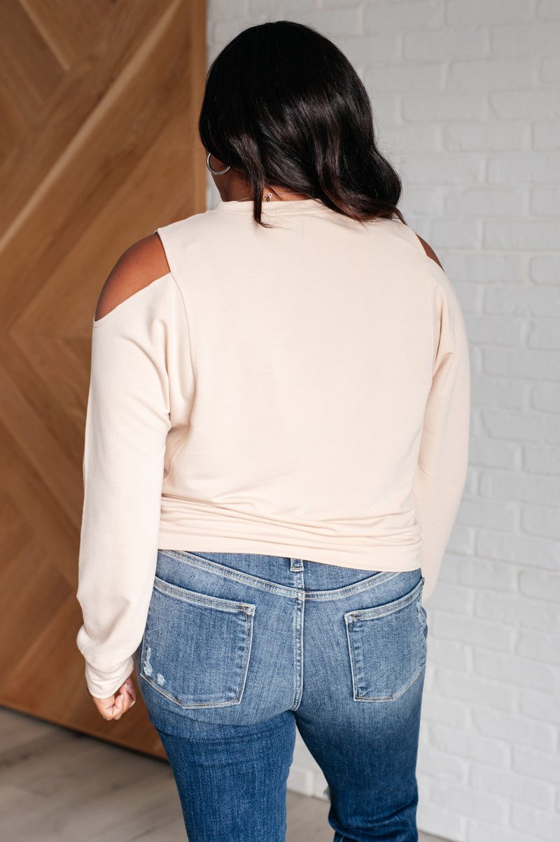 Carefully Crafted Cold Shoulder Blouse Tops   