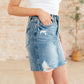 Carol High Rise Rigid Magic Denim Skirt Womens Denim Skirt   