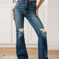 Cassandra High Rise Flare Jeans Flare Leg Jeans   