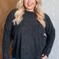 Casual Tuesday Ribbed Knit Sweater in Black Tops   