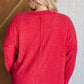 Casual Tuesday Ribbed Knit Sweater in Dark Red Tops   