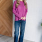 Casual Tuesday Ribbed Knit Sweater in Light Plum Tops   