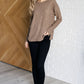 Casual Tuesday Ribbed Knit Sweater in Mocha Tops   