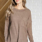 Casual Tuesday Ribbed Knit Sweater in Mocha Tops   