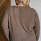 Casual Tuesday Ribbed Knit Sweater in Mocha Tops   