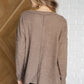 Casual Tuesday Ribbed Knit Sweater in Mocha Tops   