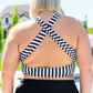 Cayman Islands Striped Swim Top Swimwear   