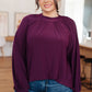 Closing Time Mock Neck Blouse Tops   