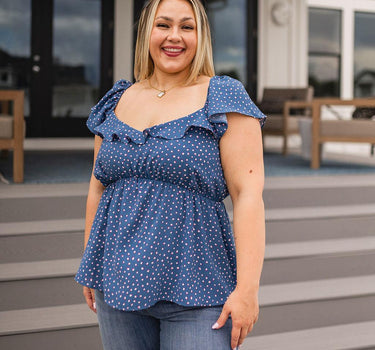 Connect the Dots Peplum Blouse