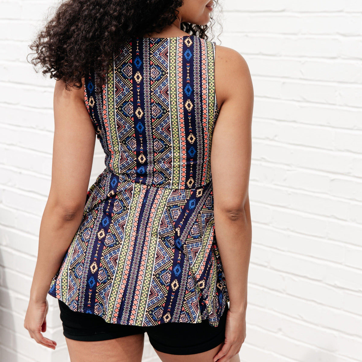 Cool Connections Peplum Tank - Three Mad Hatters Mercantile 