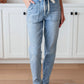 Cooper High Rise Vintage Denim Jogger by Judy Blue Womens Joggers   