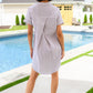 Cornelia Striped Shirt Dress Womens Dresses   