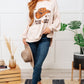 Cow Girl Graphic Pullover in Stone Womens Long Sleeve Tops   