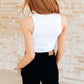 Cream of the Crop Rib Knit Tank Top in White Womens Tops   