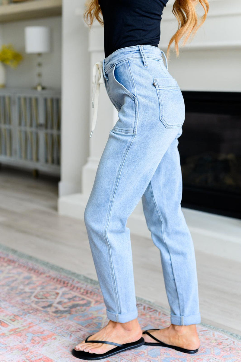 Cooper High Rise Vintage Denim Jogger by Judy Blue - Three Mad Hatters Mercantile 