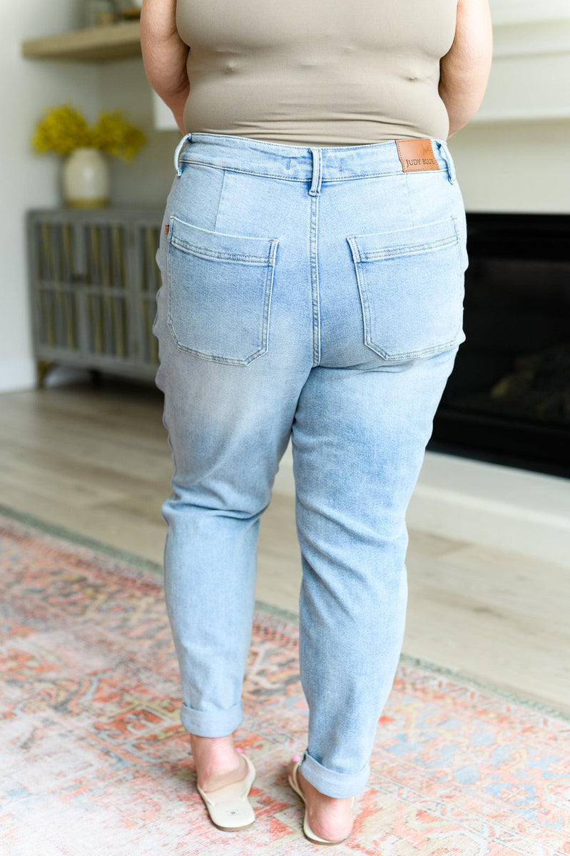 Cooper High Rise Vintage Denim Jogger by Judy Blue - Three Mad Hatters Mercantile 