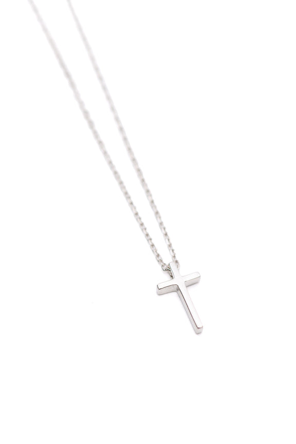 Dainty Silver Cross Necklace Accessories   