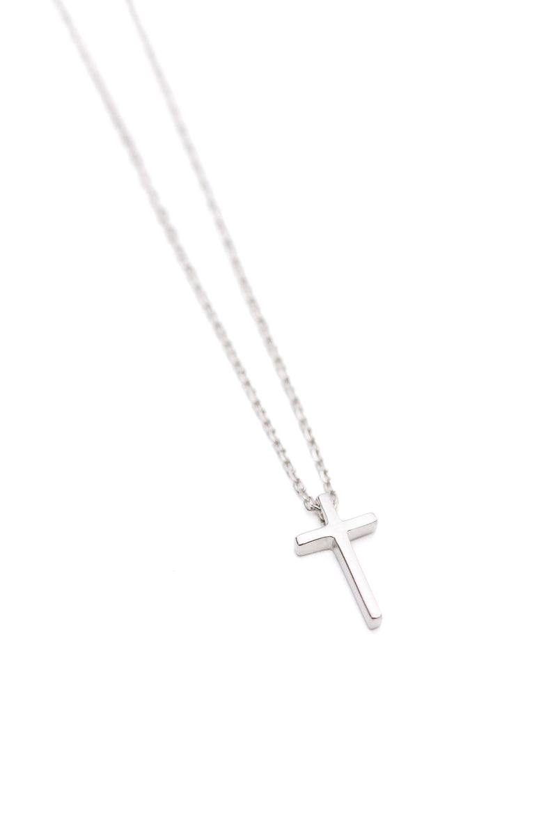 Dainty Silver Cross Necklace Accessories   