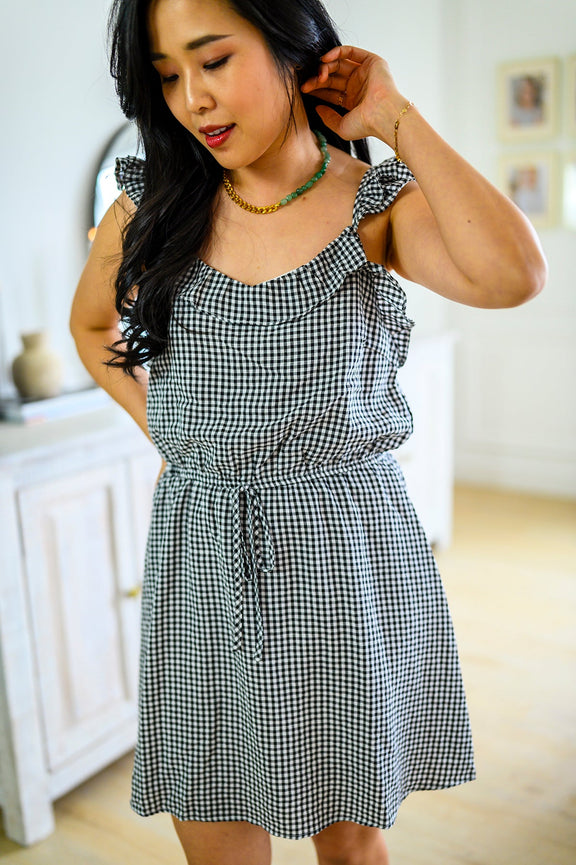 Day Date Gingham Dress Womens Dresses   